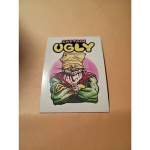 1983 General Mills Zero Heroes Trading Card Sticker Card Vintage 26 Captain Ugly